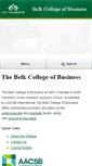 Mobile Screenshot of belkcollege.uncc.edu