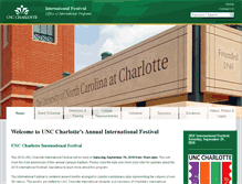 Tablet Screenshot of ifest.uncc.edu