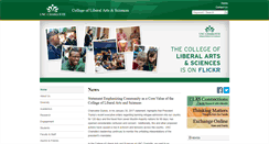 Desktop Screenshot of clas.uncc.edu