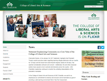 Tablet Screenshot of clas.uncc.edu