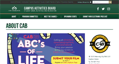 Desktop Screenshot of cab.uncc.edu