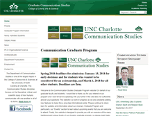 Tablet Screenshot of gradcomm.uncc.edu