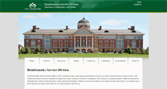 Desktop Screenshot of bioservices.uncc.edu