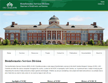 Tablet Screenshot of bioservices.uncc.edu