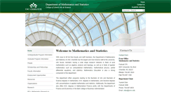 Desktop Screenshot of math.uncc.edu