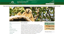 Desktop Screenshot of anthropology.uncc.edu