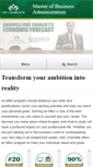 Mobile Screenshot of mba.uncc.edu