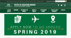 Desktop Screenshot of edabroad.uncc.edu