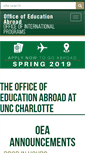 Mobile Screenshot of edabroad.uncc.edu