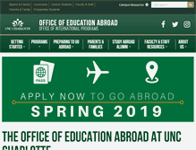 Tablet Screenshot of edabroad.uncc.edu