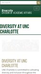 Mobile Screenshot of diversity.uncc.edu