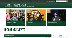 Desktop Screenshot of campusevents.uncc.edu