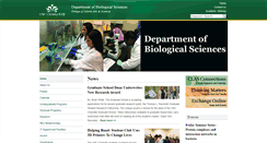 Desktop Screenshot of biology.uncc.edu