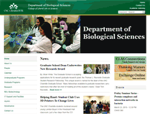Tablet Screenshot of biology.uncc.edu