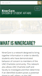 Mobile Screenshot of ninercare.uncc.edu