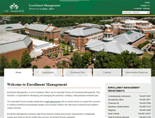 Tablet Screenshot of enrollment.uncc.edu