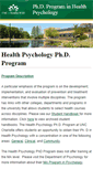 Mobile Screenshot of healthpsych.uncc.edu