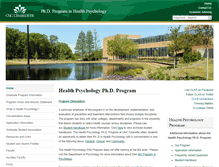 Tablet Screenshot of healthpsych.uncc.edu