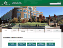 Tablet Screenshot of finance.uncc.edu