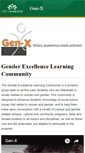 Mobile Screenshot of genx.uncc.edu