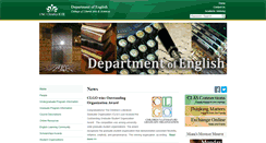 Desktop Screenshot of english.uncc.edu