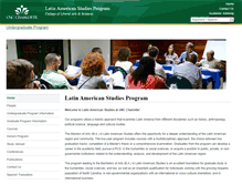 Tablet Screenshot of latinamericanstudies.uncc.edu