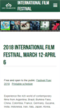 Mobile Screenshot of filmfest.uncc.edu