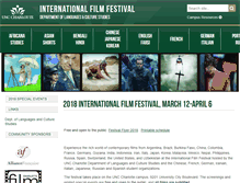 Tablet Screenshot of filmfest.uncc.edu