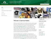 Tablet Screenshot of americanstudies.uncc.edu