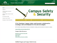 Tablet Screenshot of campussafety.uncc.edu