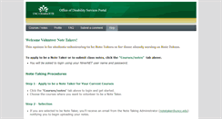 Desktop Screenshot of notetaker.uncc.edu