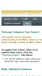 Mobile Screenshot of notetaker.uncc.edu