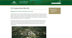 Desktop Screenshot of masterplan.uncc.edu