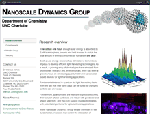 Tablet Screenshot of nano-dynamics.uncc.edu