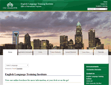 Tablet Screenshot of elti.uncc.edu