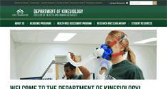 Desktop Screenshot of kinesiology.uncc.edu