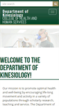 Mobile Screenshot of kinesiology.uncc.edu
