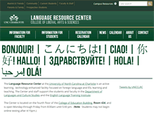 Tablet Screenshot of lrc.uncc.edu