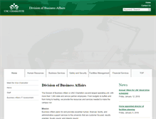Tablet Screenshot of businessaffairs.uncc.edu