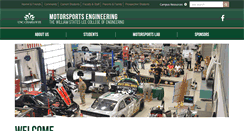 Desktop Screenshot of motorsports.uncc.edu
