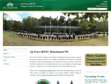 Tablet Screenshot of afrotc.uncc.edu