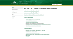 Desktop Screenshot of myevals.uncc.edu