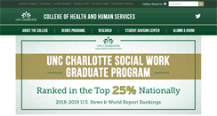 Desktop Screenshot of health.uncc.edu