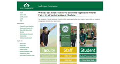 Desktop Screenshot of jobs.uncc.edu
