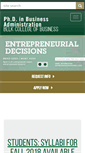 Mobile Screenshot of phd-business.uncc.edu