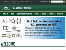 Tablet Screenshot of nanoscalescience.uncc.edu
