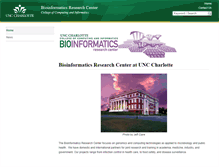 Tablet Screenshot of brc.uncc.edu